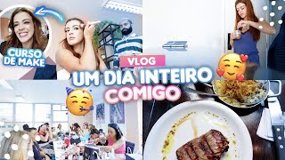 TOUR PELO ESCRITÓRIO, CURSO DE MAQUIAGEM, COMPRINHAS, JANTAR COM O MARIDO | VLOG