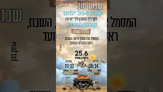 יוֹם רביעי: לפי לוח השנה של משכן אלוהי ישראל ותורתו עשרים וחמישה לחודש הששי #לוח364 #רונן_כהן #תורה