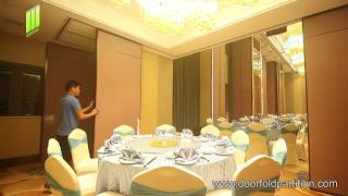 Doorfold Partition Movable Acoustic Walls Sliding Folding Partitions Wall for Restaurant & Hotel