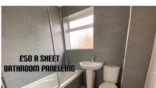 Budget/economy bathroom panelling