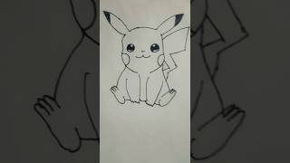 How to draw Pikachu  with simple trick