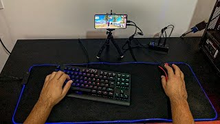 FREE FIRE AO VIVO - DOMINE O JOGO COM TECLADO E MOUSE NO CELULAR!