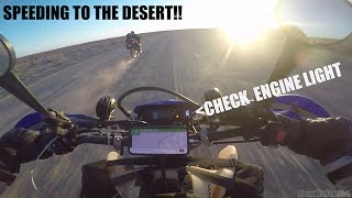 CHECK ENGINE LIGHT! - Simpson Desert Unsupported WR250R Adventure! Part 2!