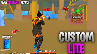 [NOVA ATUALIZAÇÃO] CUSTOM LITE FREE FIRE COM 4 MB GRÁFICO DE MINECRAFT DA NOVA ATUALIZAÇÃO