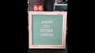 Birchbox January 2021 Unboxing