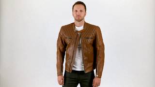 4SR Scrambler Cognac Jacket | Best Leather Motorcycle Jacket