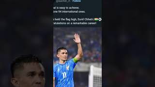 Sachin Tendulkar On Sunil chhetri Retirement #shorts