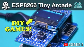 ESP8266 Tiny Arcade | WeMos D1 Mini + OLED Shield