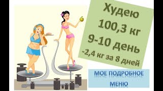 ПП меню на 2 дня для похудения. Худею с веса 102.7 кг (-2,4 кг за 8 дней). Как похудеть