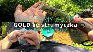 ZŁOTO GOLD w potoczku strumyczku wykopki 2024 xp mi6 metal detektor poszukiwania  skarbów