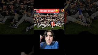 THE DODGERS WERE UNDERDOGS? #shorts #dodgers #worldseries #underdog #ohtani #yankees #mlb #champs