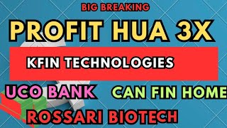 Can fin Homes | Kfin technologies | UCO Bank | Rossari Biotech | LG Balakrishnan | Q4 Result