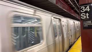 New York train is arriving at 34 St station