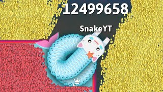 OMG ! I FEED CUTE NOOBS IN SNAKE IO 🐍 BEST EPIC SNAKE IO GAMEPLAY 🐍 #epicsnakeio