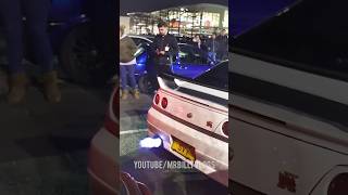 R33 Skyline Revs At Car Meet! #shorts