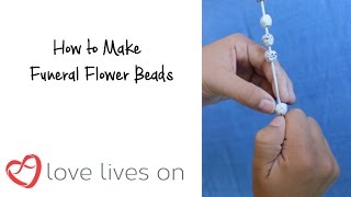 How to Make Funeral Flowers Beads