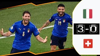 Itali vs SwitzerIand 3-0 | Euro | Highlights & All Goals