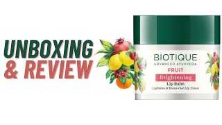 BIOTIQUE Brightening Lip Balm (Fruit Lip Balm) Fruity Whitening Lip Balm #lipbalm