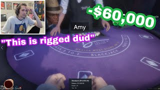 xQc LOST EVERYTHING and ARRESTED at the Casino ft. TayTay