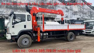 Xe cẩu 5 tấn Kanglim gắn xe Dongfeng 2 cầu vượt được nhiều địa hình khó