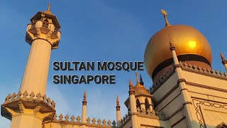 Sultana Masjid Singapore massive golden domes, huge prayer hall,must-see if you're in the historic