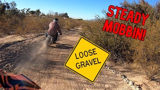 Ripping It At The Dirt Spot On Minibikes!