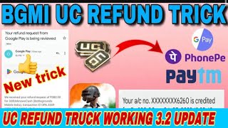 HOW TO GET REFUND IN BMI UC |GET FREE UC IN BGMI | GOOGLE PLAY REFUND | UNIPINGMI uc free bonus