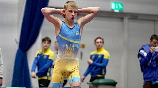 U15 A. Yusifzade (UKR) vs M. Didyk (UKR) 52kg. Youth boys greco-roman wrestling.