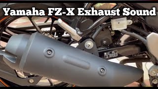 Yamaha FZ-X Exhaust Sound| FZ-X Sound Check