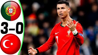 Portugal vs Turkey 3-0 - All Goals and Highlights - 2024 🔥 RONALDO