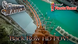 Iron Rattler HD Back Row POV | Six Flags Fiesta Texas 2020