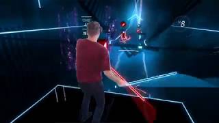 VR Mixed reality Beat Saber: Rasputin (Funk Overload) custom song expert