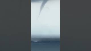 Wild waterspout above the waves #shorts #shortsvideo