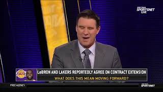 Mike Bresnahan GOES CRAZY LeBron agrees 2 years$ 85M with Lakers