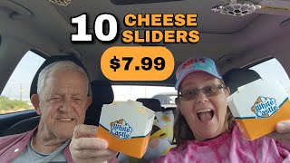 White Castle 10 Cheese Sliders for $7.99 Review#foodreview #fastfood #honestfoodreviews