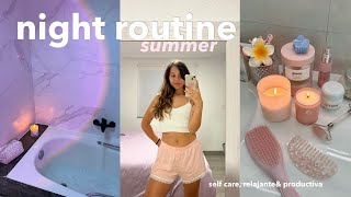 MI RUTINA DE NOCHE en verano| relajante, autocuidado & productiva