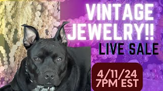 Vintage Jewelry Sale - 7pm EST - Ben Amun, Har, Art Deco, Opal, Czech