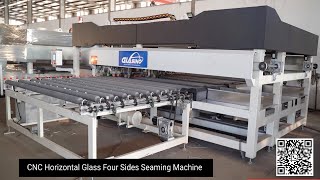 2500mm Horizontal Automatic Four Side CNC Glass Seaming Machine, Glads Edging Machine