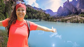 Geheimnisvoller Bergsee in den Dolomiten: Wanderung in Gröden Val Gardena in Südtirol