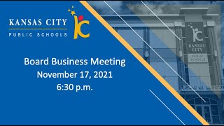 School Board Regular Business Meeting - November 17, 2021