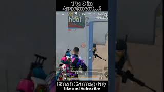 1 vs 3 in Apartment😵🥵| Rush Gameplay | BGMI #bgmi#pubg#shorts#short#viralvideo#bgmilite#pubglite