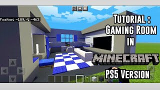 Minecraft: Gaming Room (Playstation Style) 🎮 || How to build - Tutorial #3