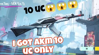 only 10 uc 😱😱luck level 1000%| Foxy Flare Set Crate Opening | Decisive Day AKM Crate Opening