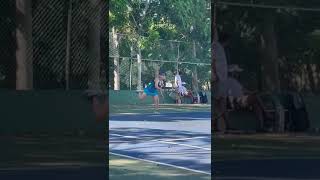 Tenis la romana hanna aprendiendo saque #tennis #tenis