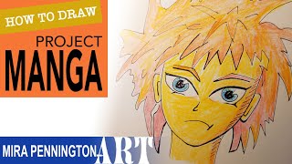 How to draw Manga Character - Step by step drawing tutorial