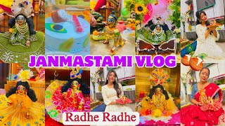 Janmashtami Vlog | Day of Celebration | Radhe Radhe🩵#janmashtami #radhakrishna #video #viralvideo