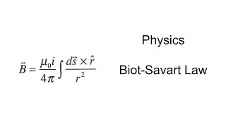 Biot Savart Law of Electromagnetic Induction