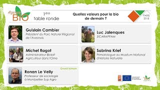 Table Ronde Quelles valeurs pour l’agriculture biologique de demain