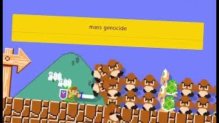 i created a mass genocide in mario maker