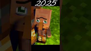 Raid transformation in different years of minecraft#minecraft #shorts